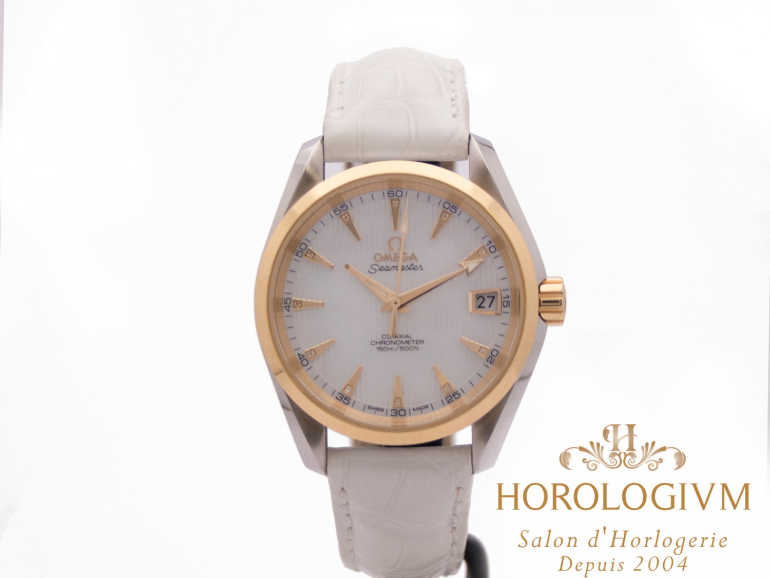 Omega Seamaster Aqua Terra 38MM Ref. 23123392155002 watch, two-tone (bi-colored) silver (case) and yellow gold (bezel)