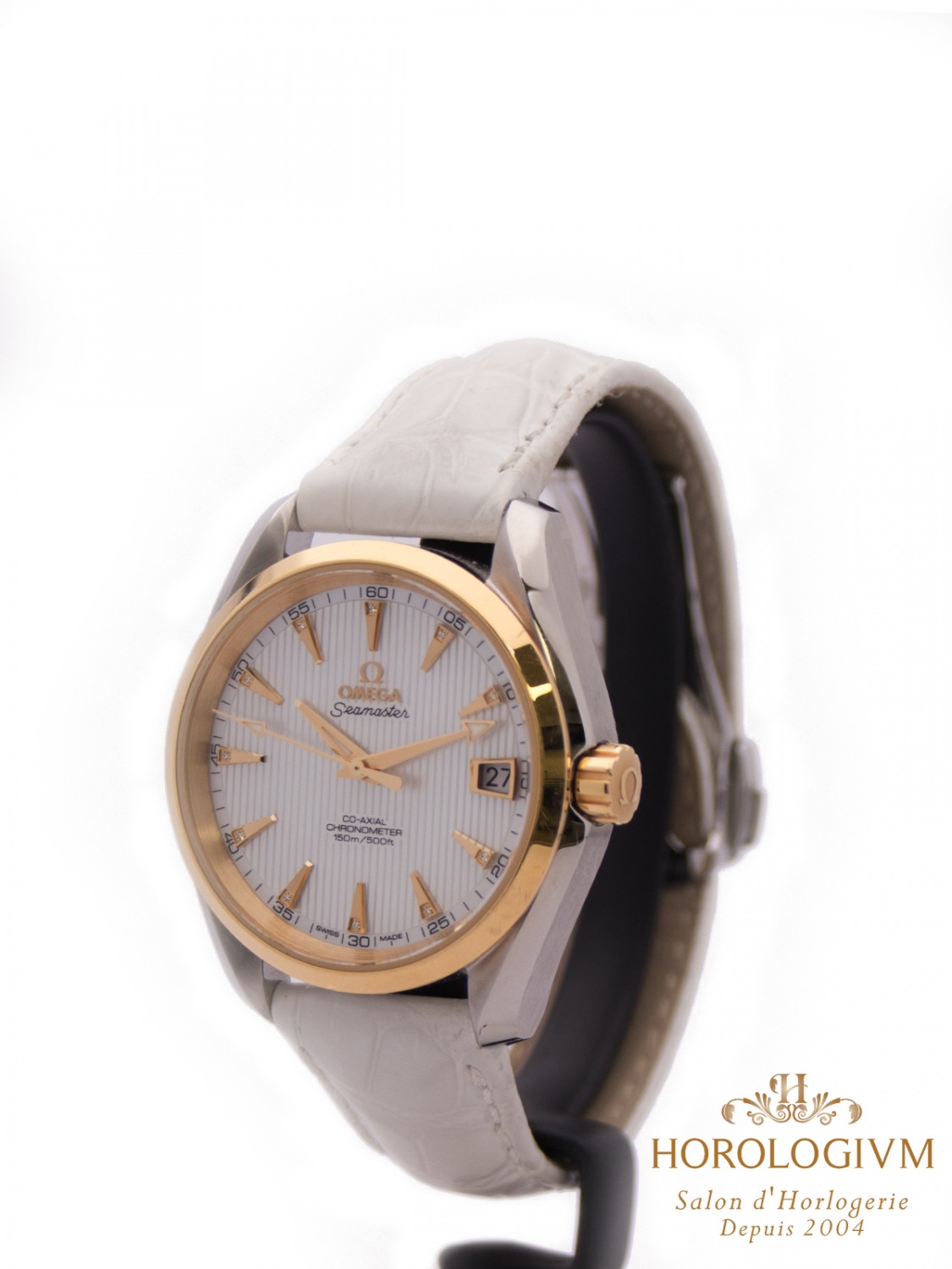Omega Seamaster Aqua Terra 38MM Ref. 23123392155002 watch, two-tone (bi-colored) silver (case) and yellow gold (bezel)