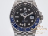 Rolex GMT-Master II 126710BLNR watch, silver (case) and silver & black + blue cerachrom/ ceramic (bezel)