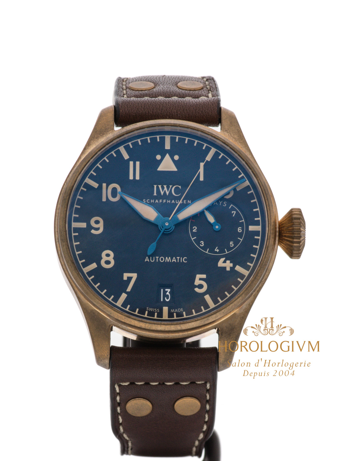 IWC Big Pilot 7 Days Heritage Bronze Limited Edition 1500 pcs 46.2MM REF. IW501005, watch. bronze