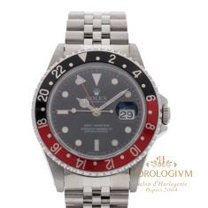 Rolex GMT-Master “COKE” (1990) REF. 16700, watch, silver (case) and Red&Black 'Coke' (bezel)