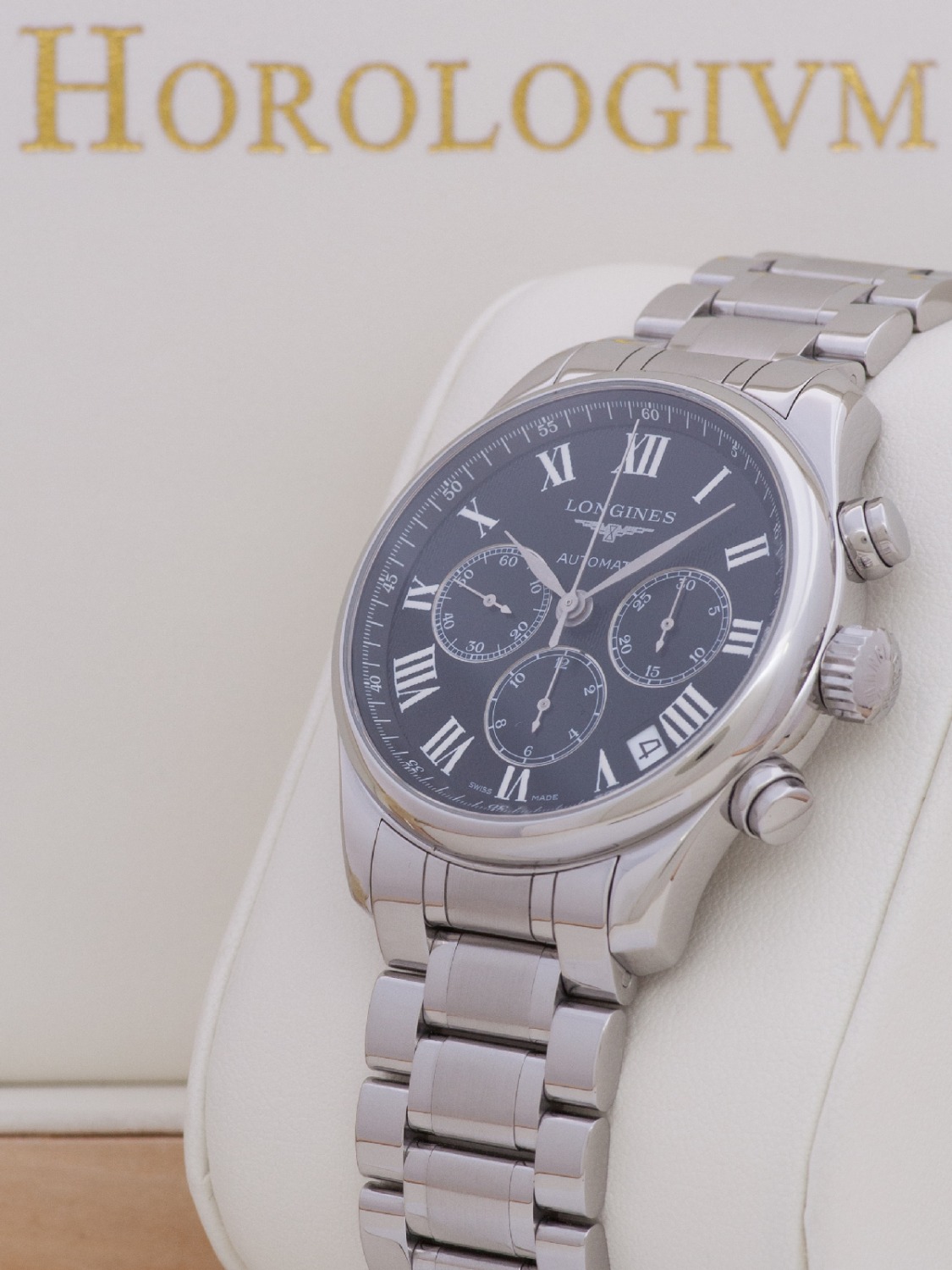 Longines Master Collection Chronograph watch, silver