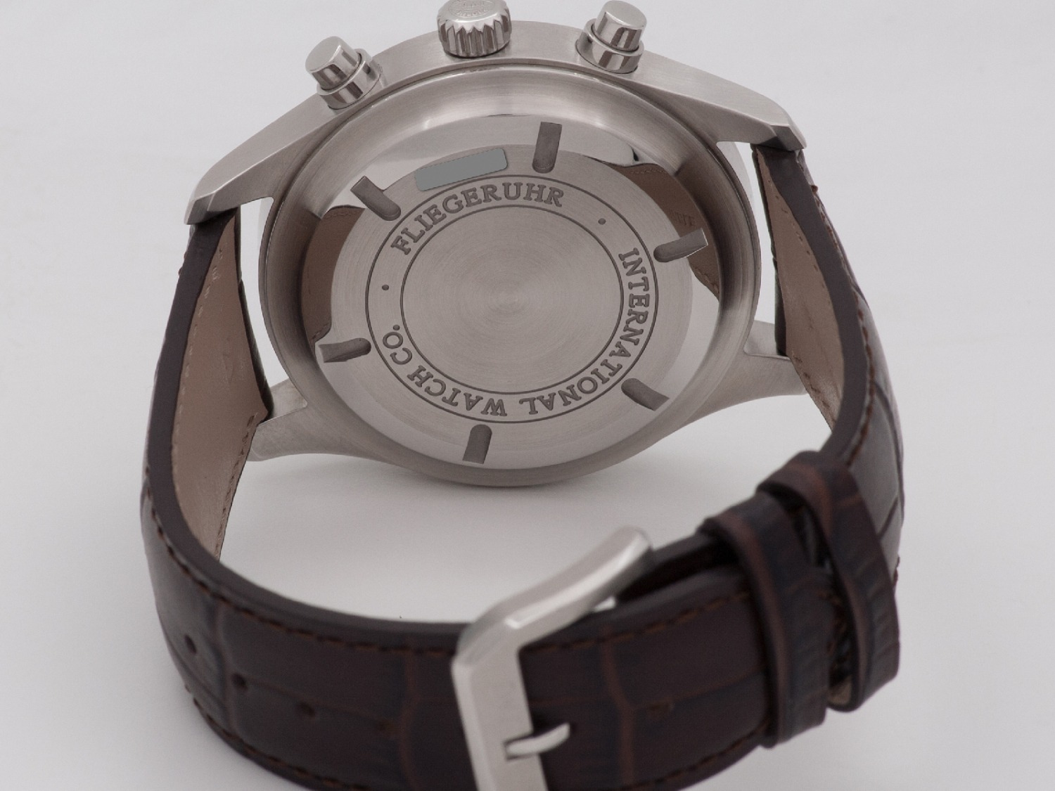 IWC Pilot Chronograph Day-Date watch, silver