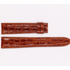 Leather Ulysee Nardin Strap, glossy brown