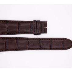 Leather Aerowatch strap, dark brown