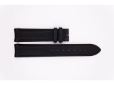 Satin and Leather Aerowatch strap, matte black