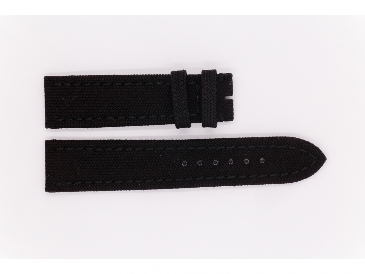 Fabric and Leather Breitling Strap, black