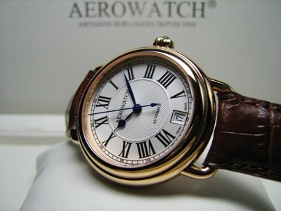 Aerowatch 1942 Automatic A 60900 R107 watch, rose gold
