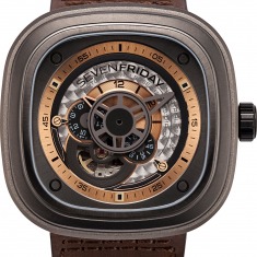 SevenFriday P-Series Industrial Revolution SF-P2/01 watch, two - tone (bi - colored) grey and black