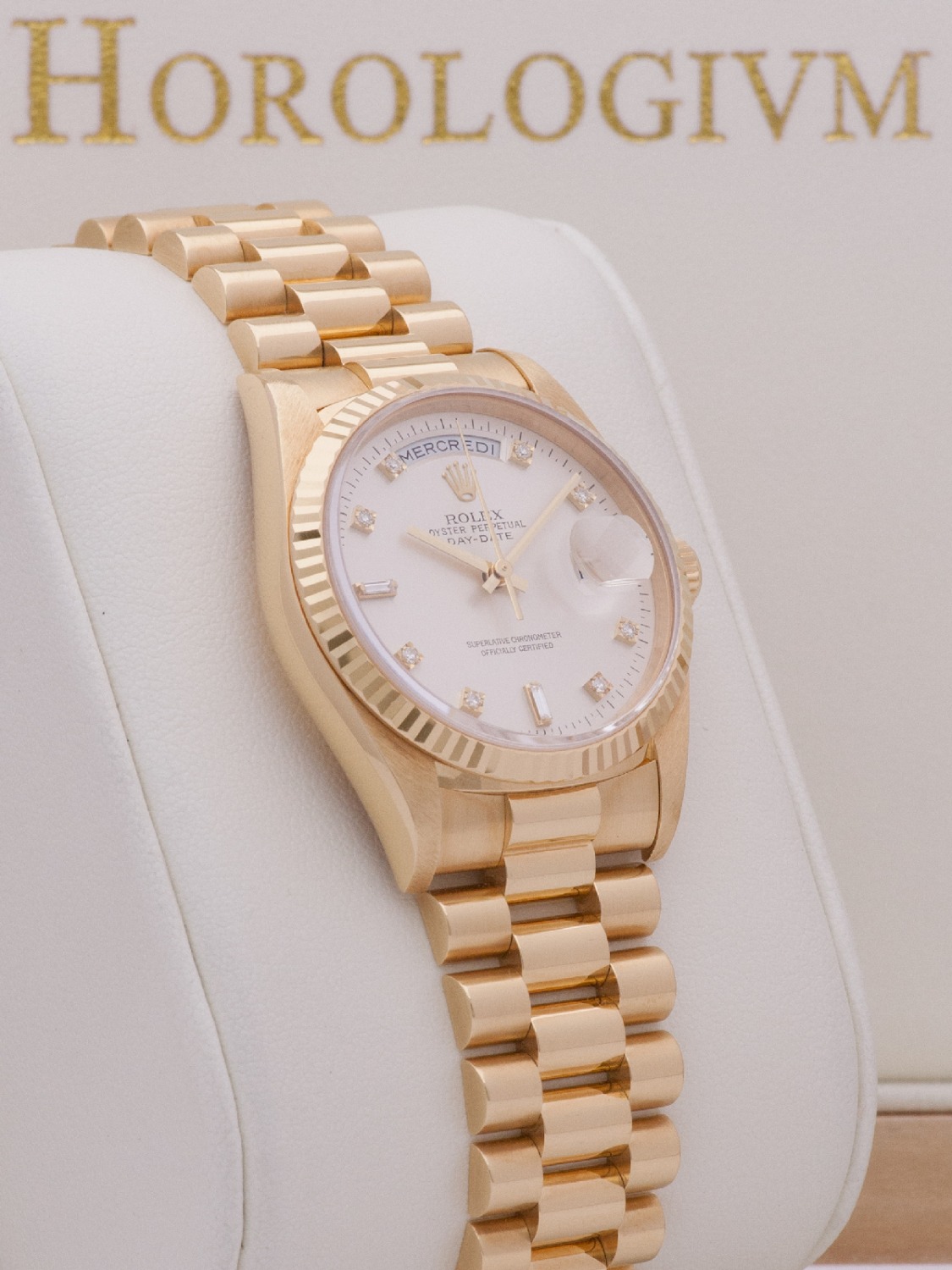Rolex Day-Date Yellow Gold with Diamonds watch, yellow gold
