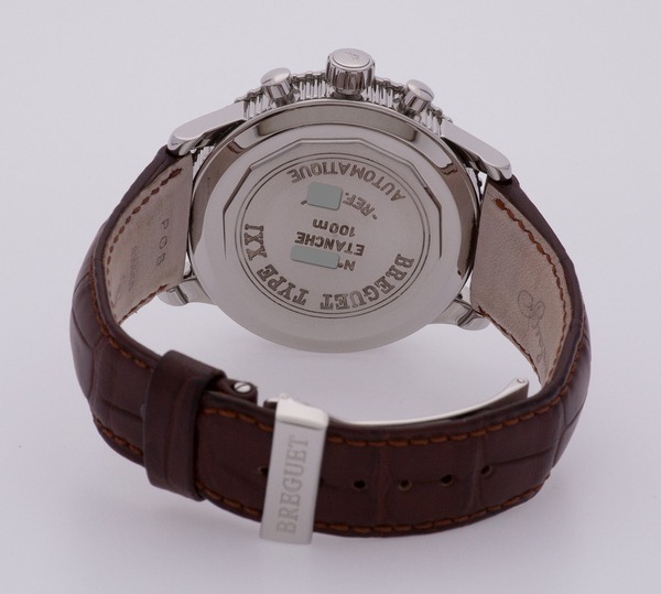 Breguet Type XXI Transatlantique watch, silver