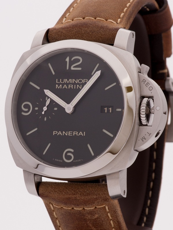 Panerai Luminor Marina 1950 3 Days PAM312 watch, silver
