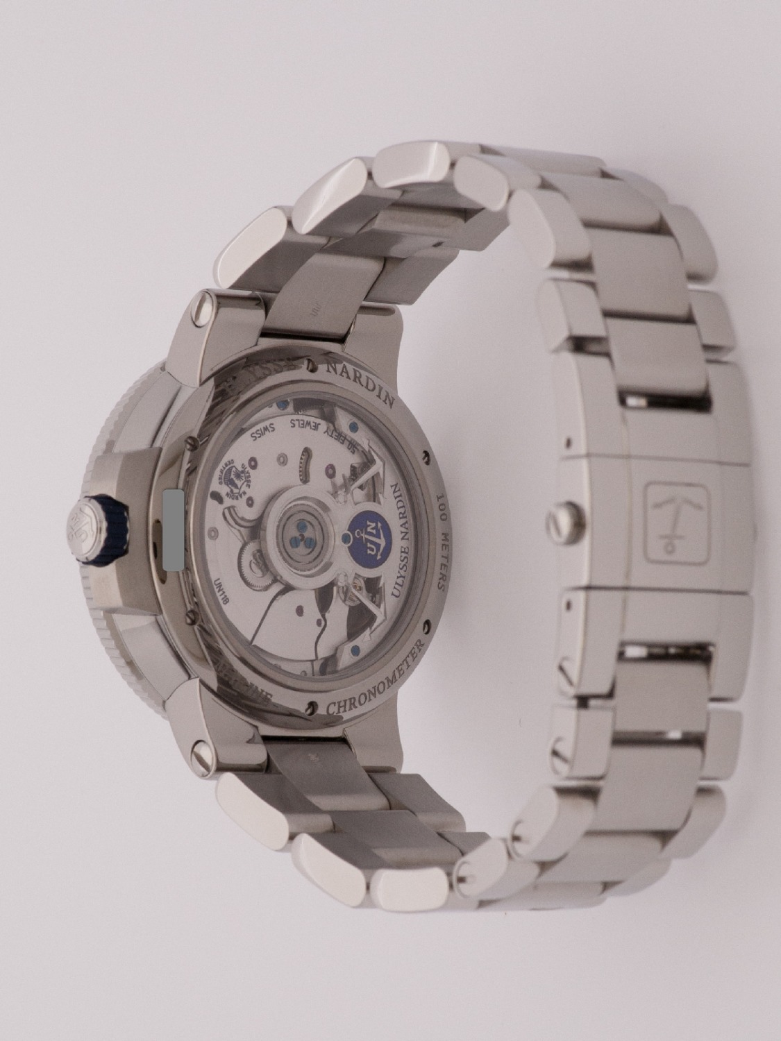 Ulysse Nardin Marine Chronometer watch, silver