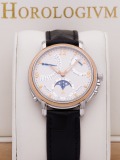 Maurice Lacroix Masterpiece Lune Retrograde watch, silver