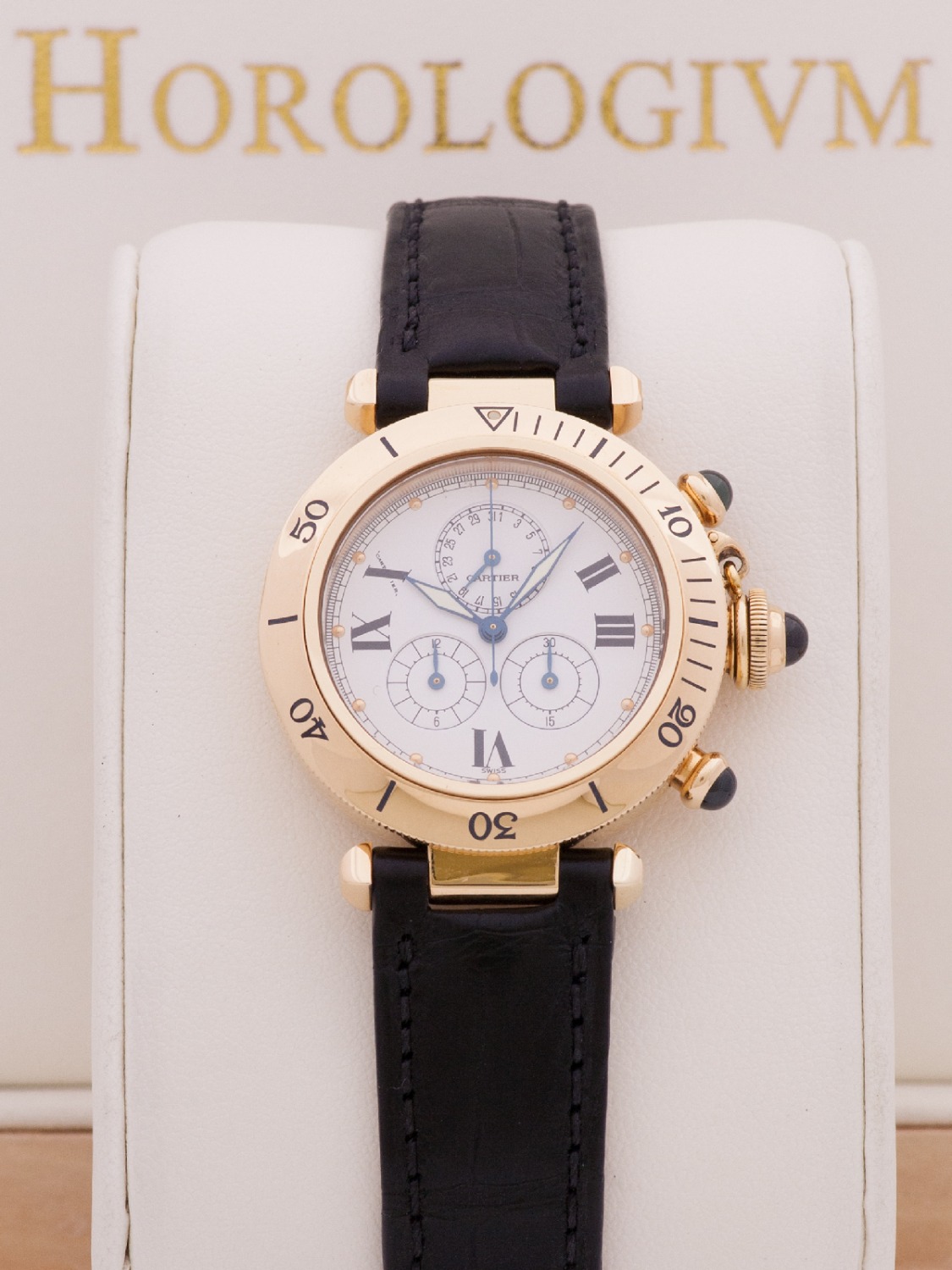 Cartier Pasha 35MM Chronograph Yellow Gold watch, yellow gold
