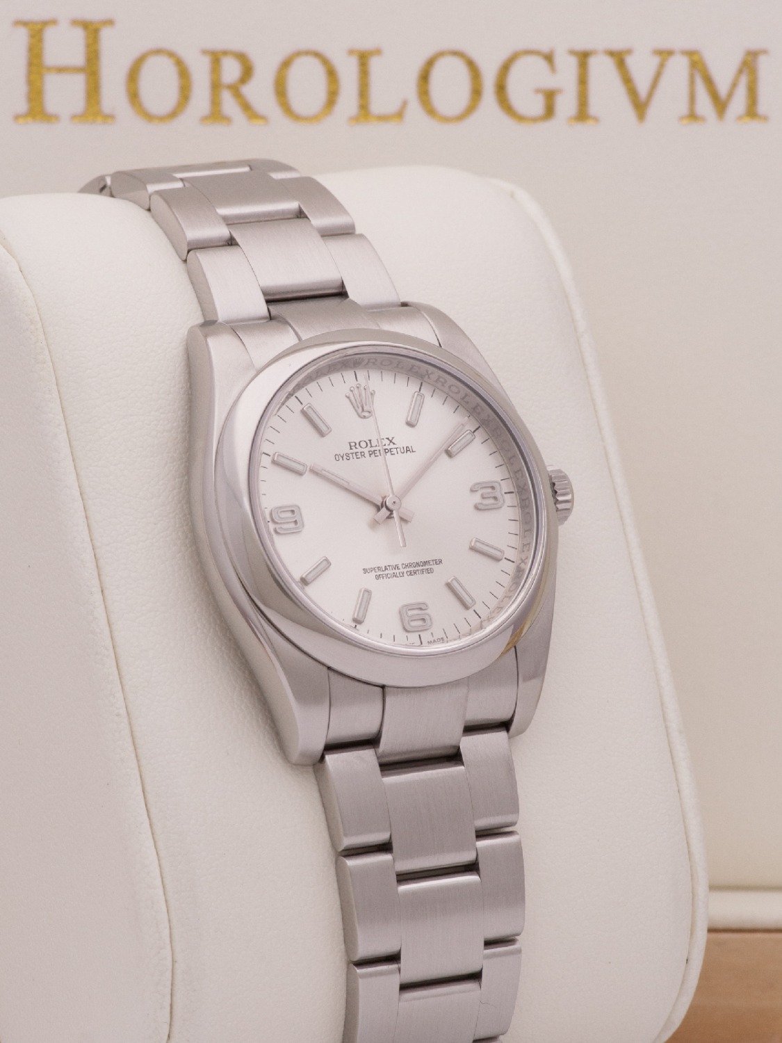 Rolex Oyster Perpetual watch, silver