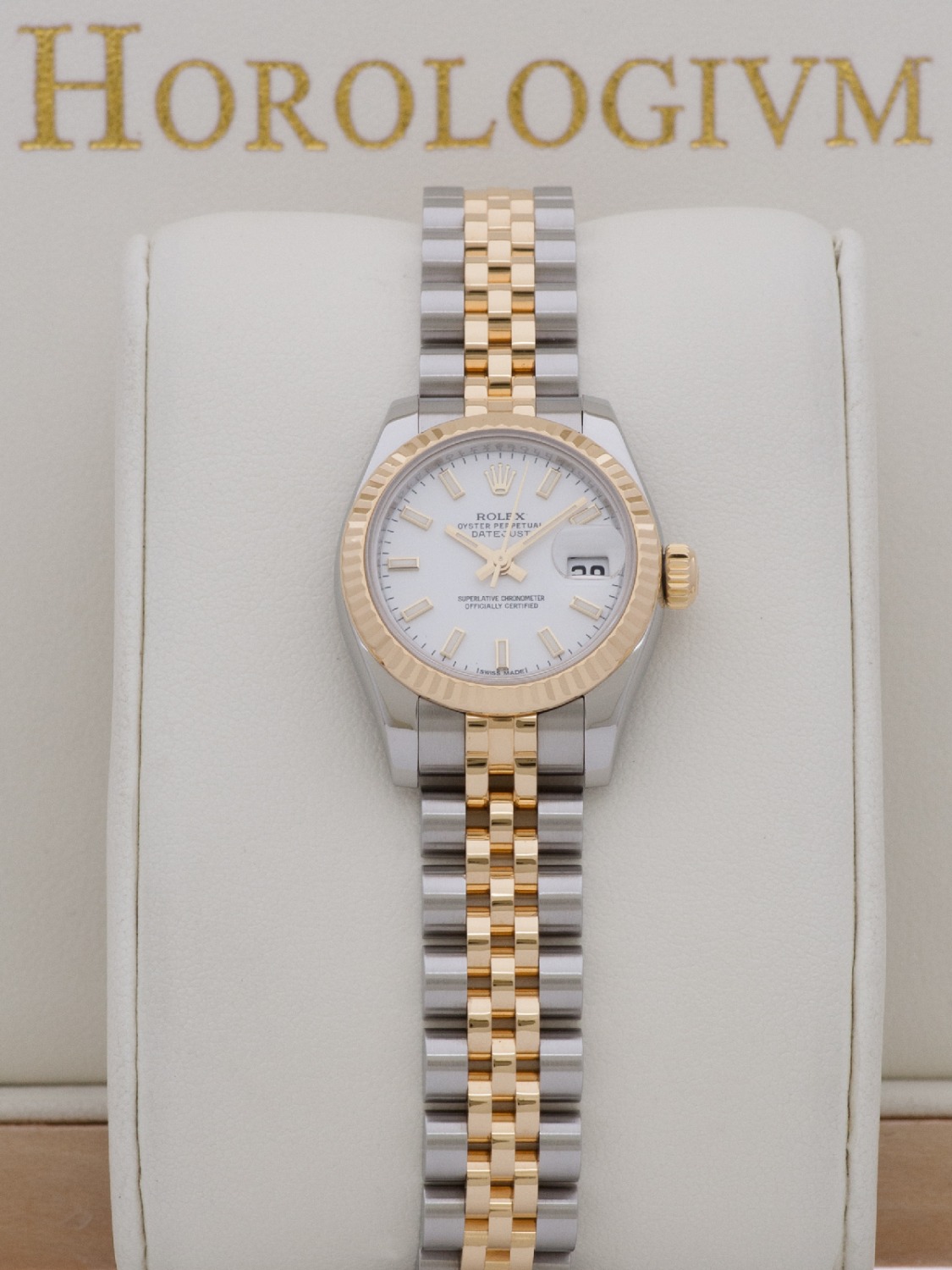 Rolex Datejust Two-Tone 26MM watch, two-tone (bi-colored) silver and yellow gold
