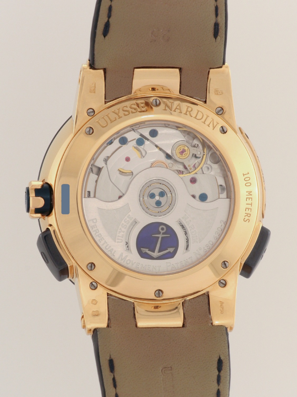 Ulysse Nardin El Toro “Blue” Perpetual Calendar GMT watch, rose gold