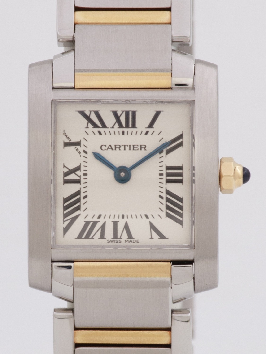 Cartier Tank Francaise Two Tone watch, two tone (bi - colored) silver and yellow gold