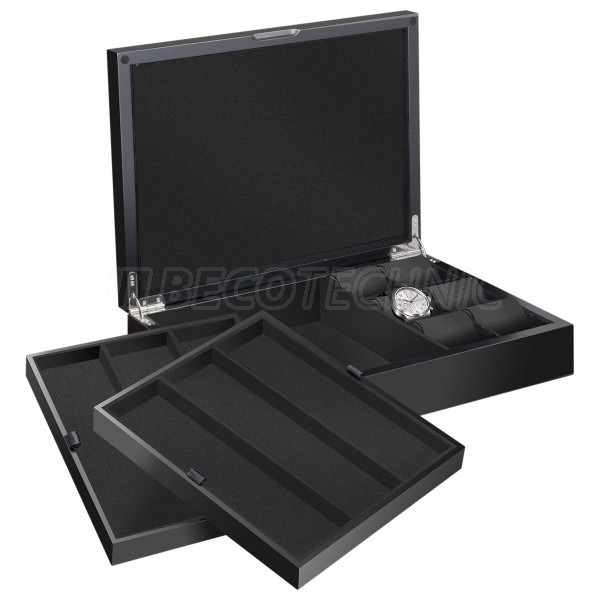 Beco Castle Watch Collector's Box for 12 watches, noble matt black