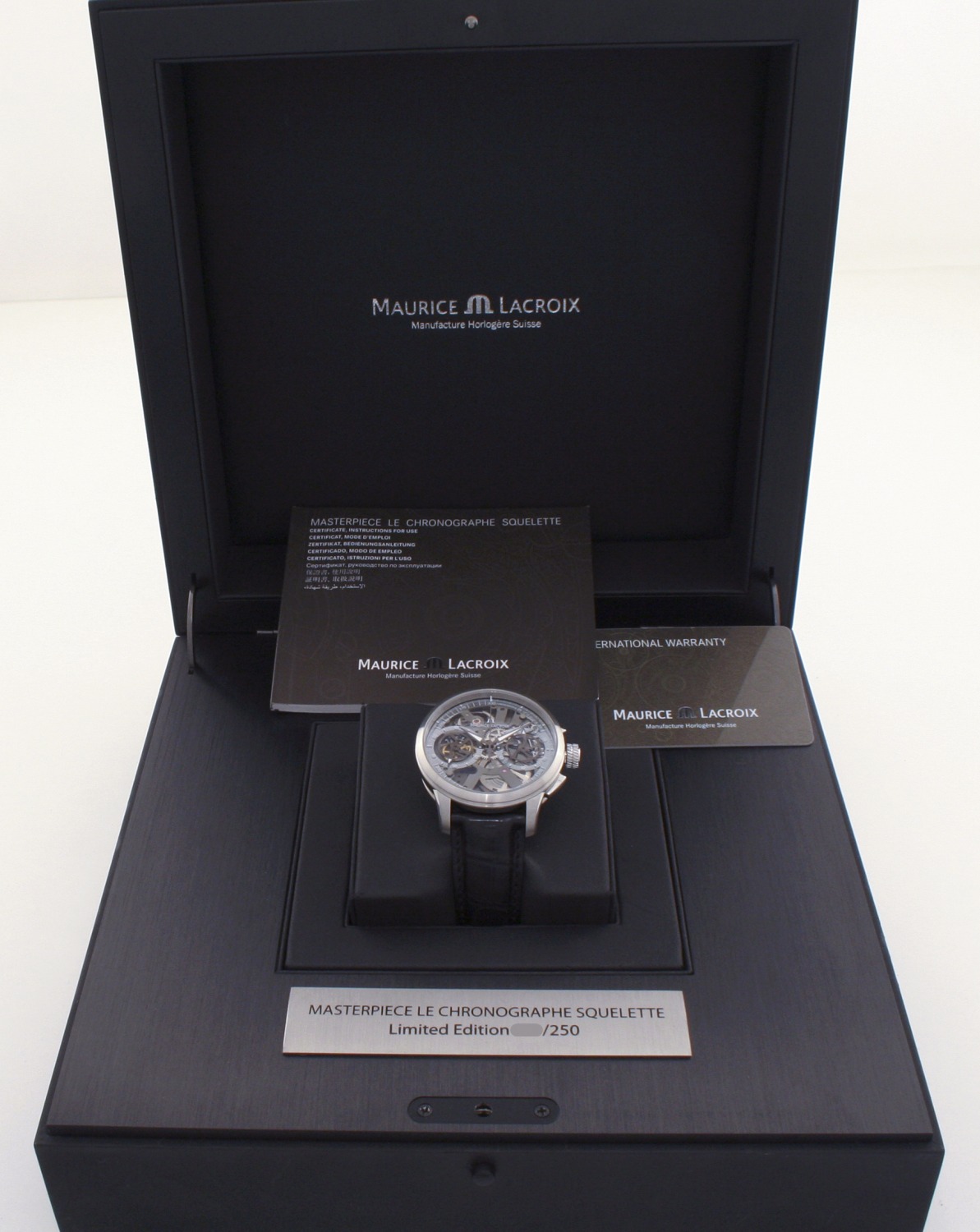Maurice Lacroix Le Chronographe Squelette Limited 250 pcs. watch, silver
