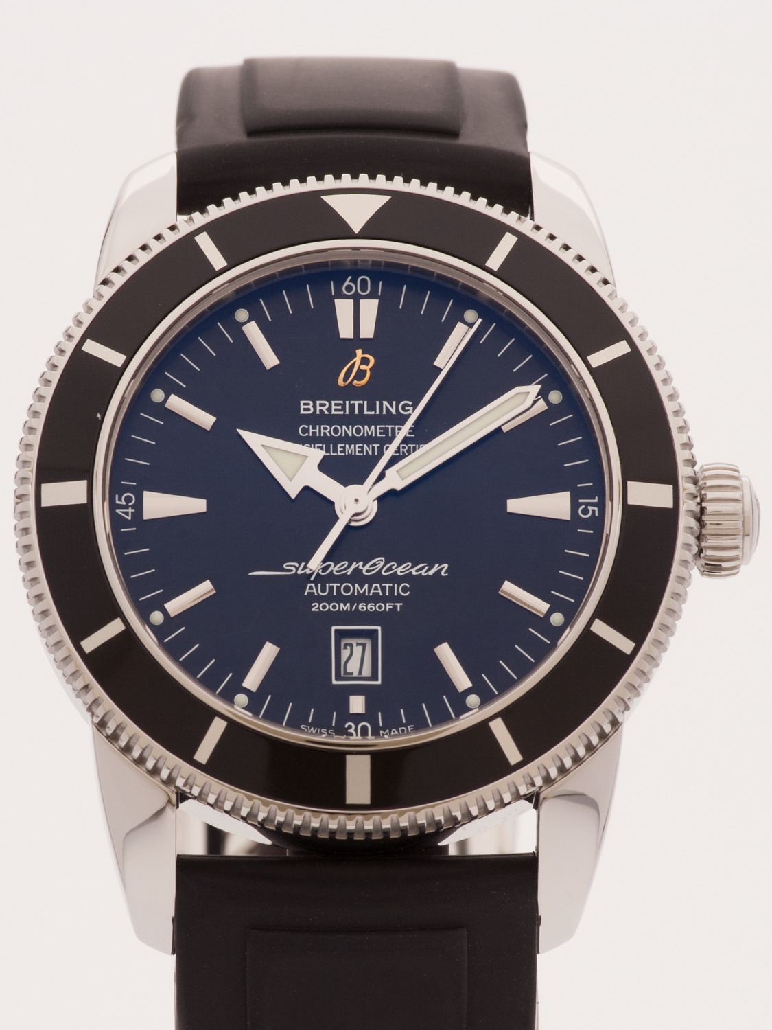 Breitling Superocean Heritage Date 46MM watch, silver