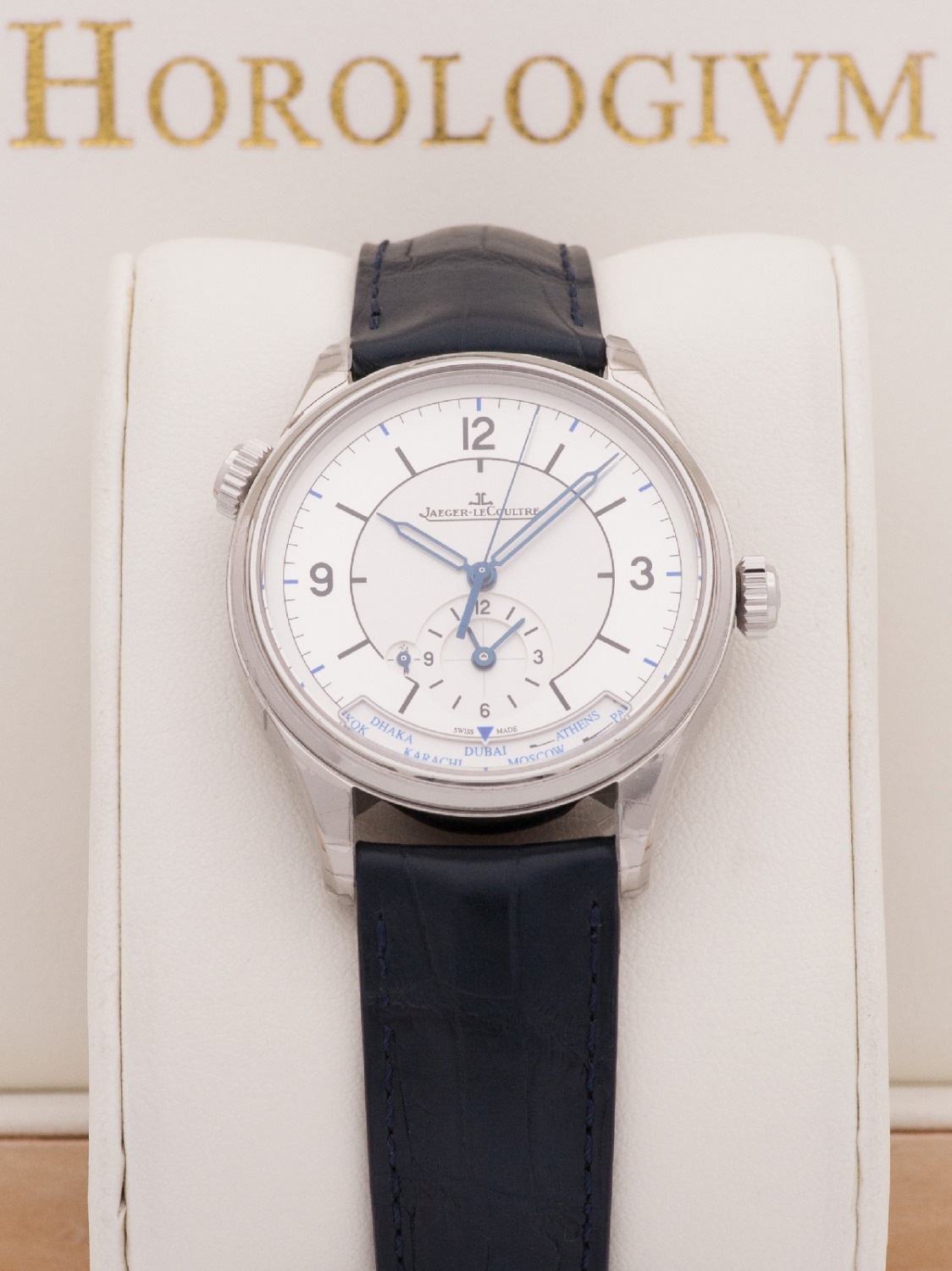 Jaeger-LeCoultre Master Control Geographic watch, silver
