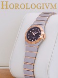 Omega Constellation Quartz Two-Tone 27MM watch, two - tone (bi - colored) silver and rose gold