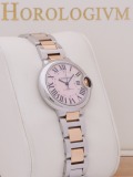 Cartier Ballon Bleu TwoTone 33 MM watch, silver