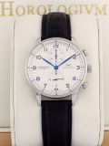 IWC Portugieser Chronograph watch, silver