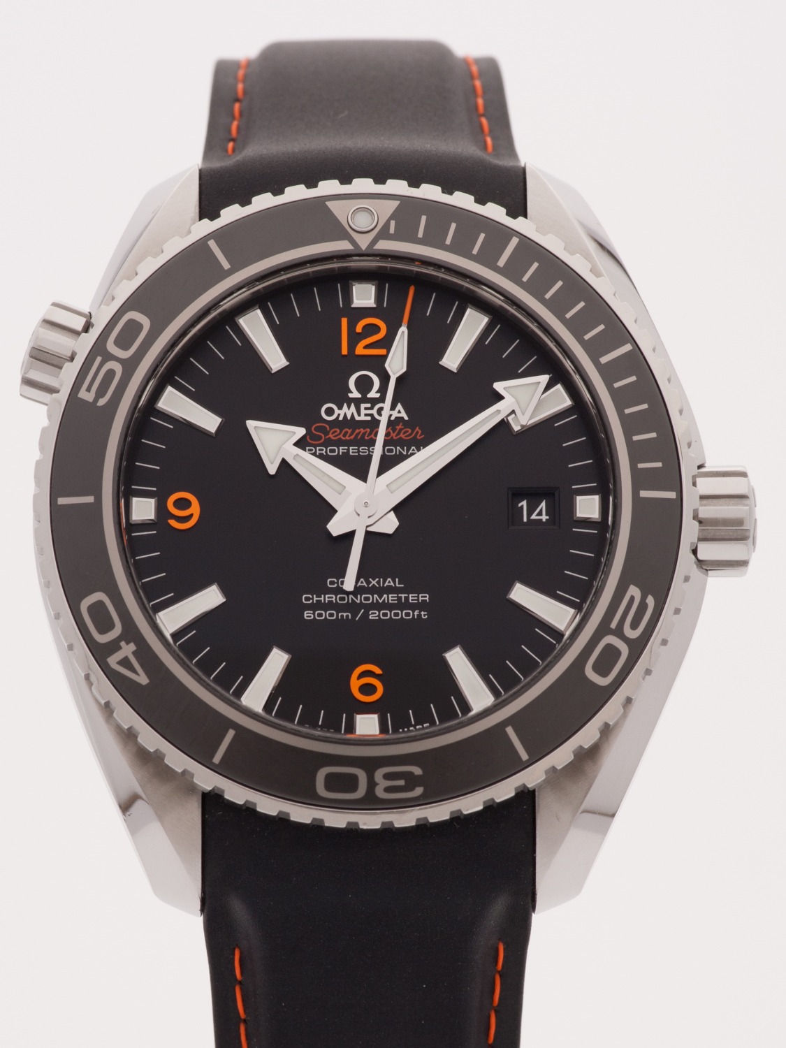 Omega Seamaster Planet Ocean 45.5MM watch, silver