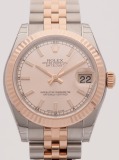 Rolex Datejust Two Tone 31MM Pink Dial watch, two - tone (bi - colored) silver and rose gold
