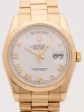 Rolex Day Date 36MM YG White Dial G Serial watch, yellow gold