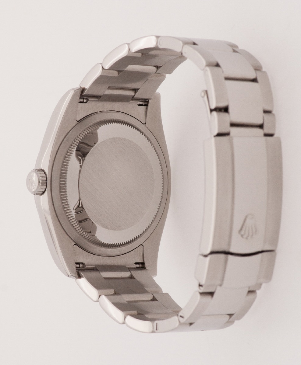 Rolex Datejust 36MM Black Dial watch, silver