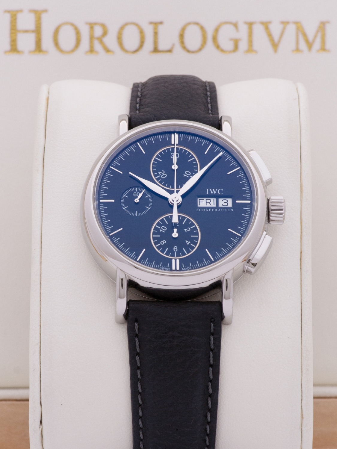 IWC Portofino Chronograph Day-Date 41MM watch, silver