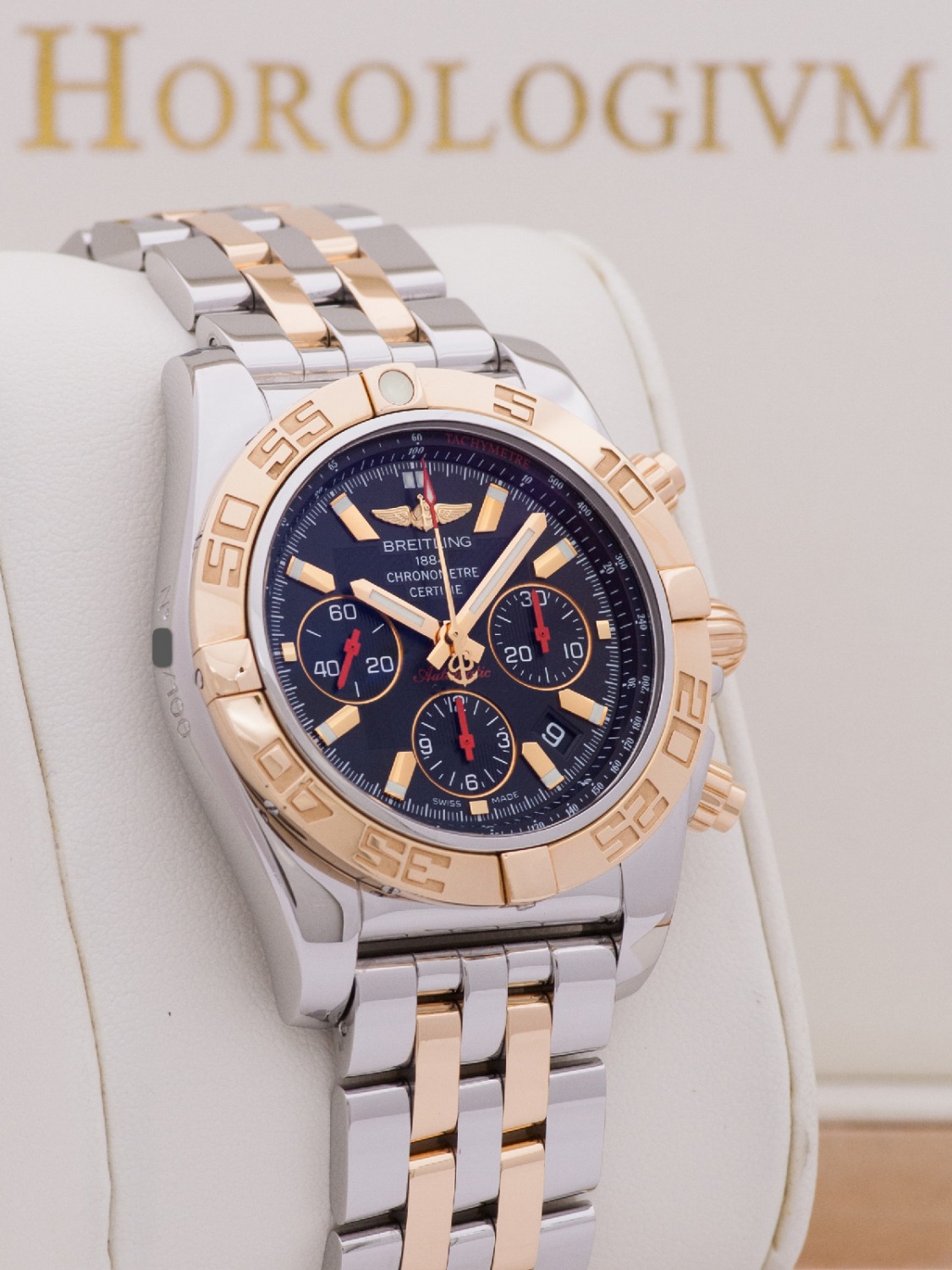 Breitling Chronomat CB0111 Limited 100 PCS watch, Two Tone (Bi - colored) silver and yellow Gold