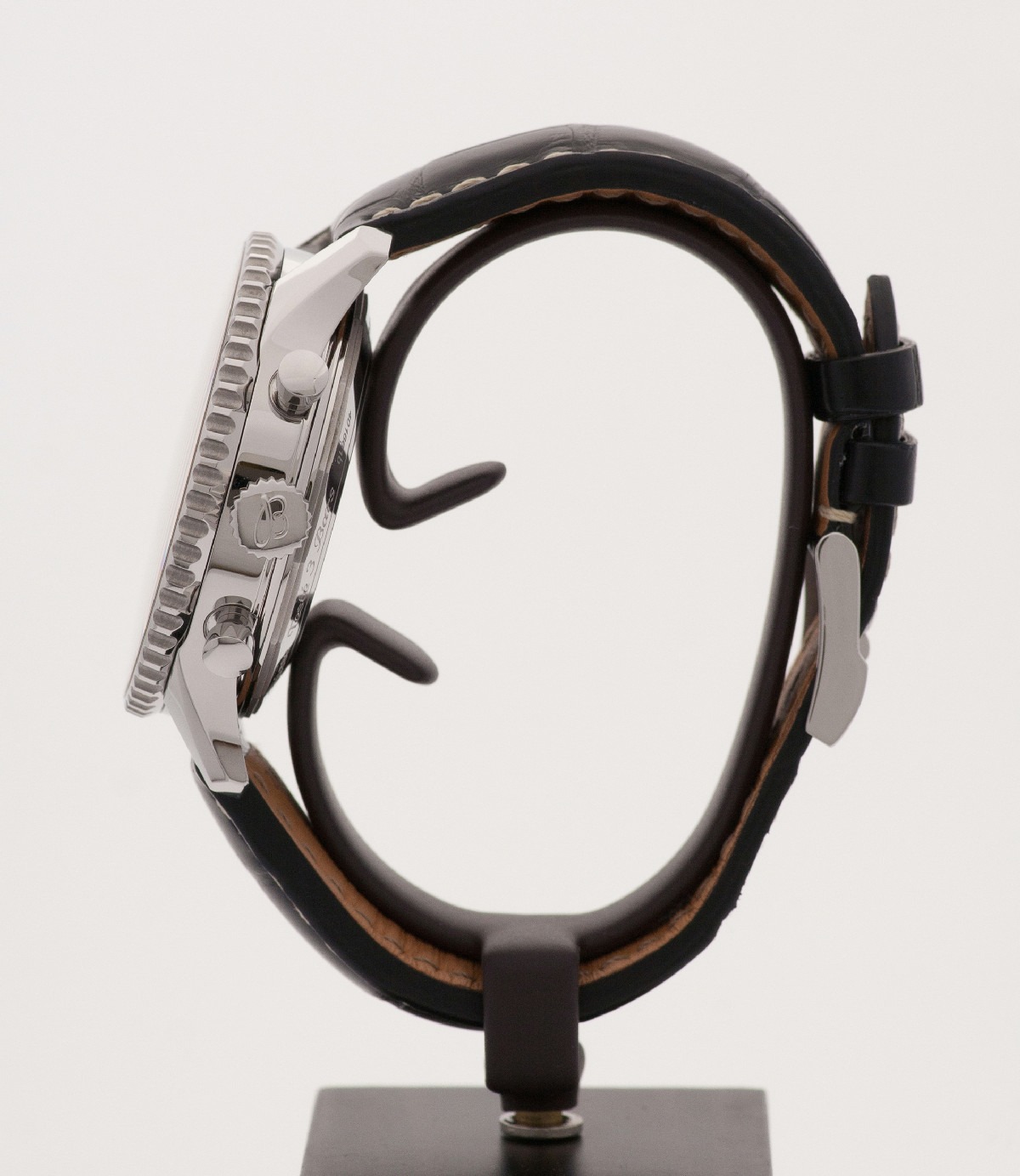 Breitling Navitimer World B04 Black Dial watch, silver