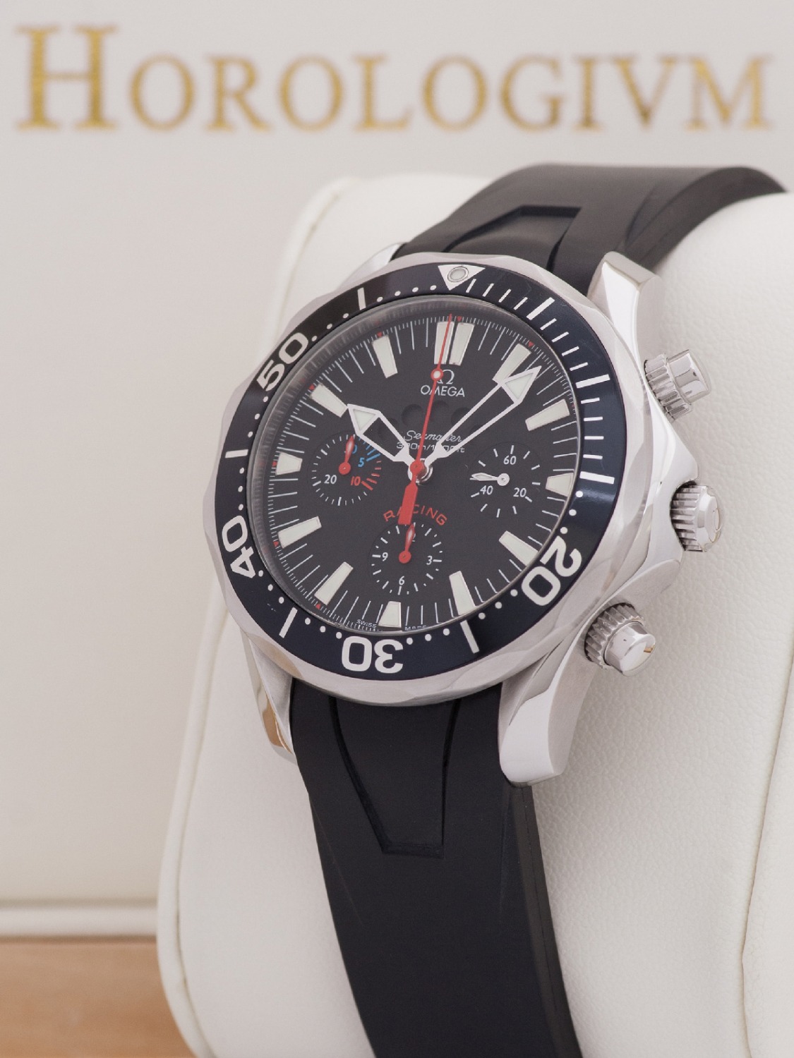 Omega Seamaster Racing Regatta Chronograph America's Cup watch, silver (case) and black (bezel)