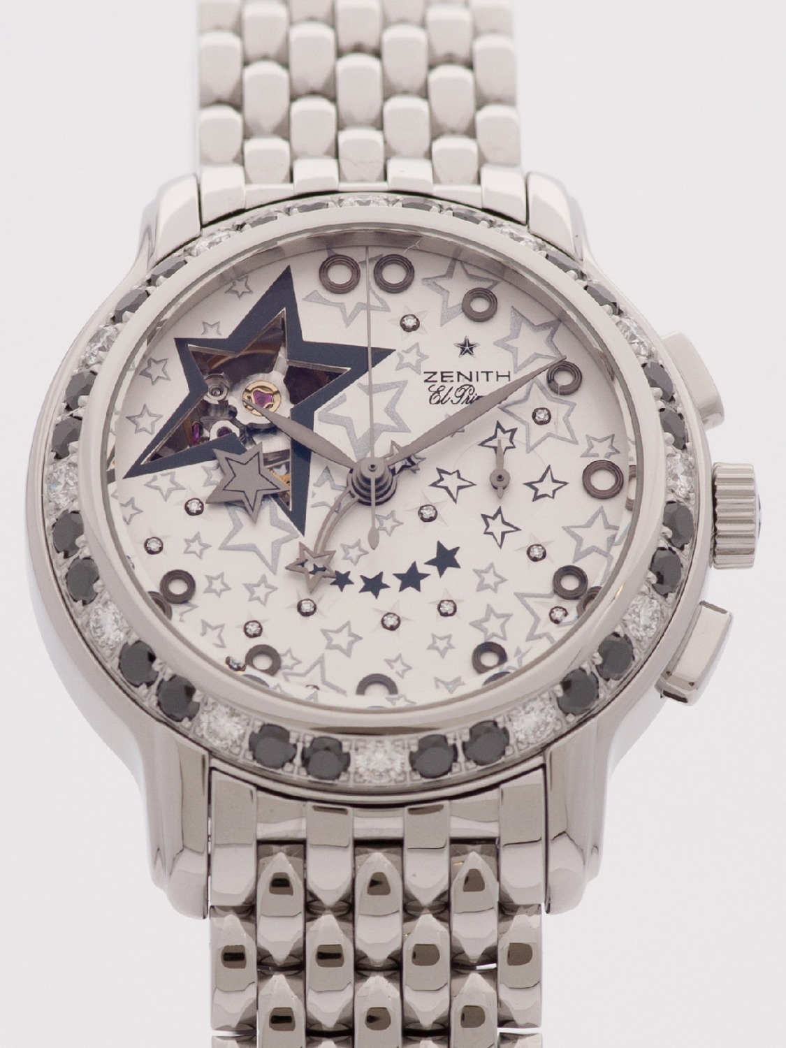 Zenith Star Open Glam Rock El Primero watch, silver