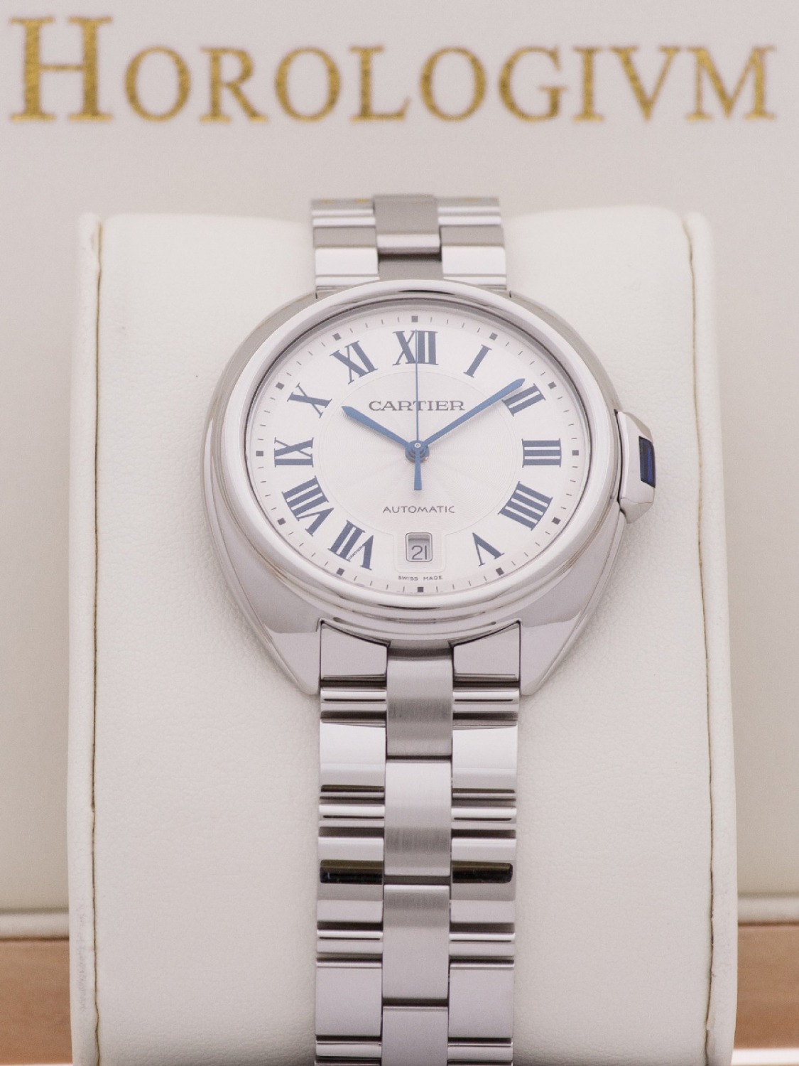 Cartier Cle 40MM Ref. 3850 watch, silver