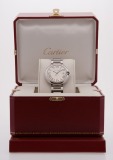 Cartier Ballon Bleu 42MM watch, silver