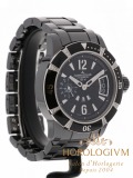 Jaeger Le-Coultre Master Compressor Lady Diving GMT Ceramic Diamond watch, brushed grey - black (case) and black (bezel)