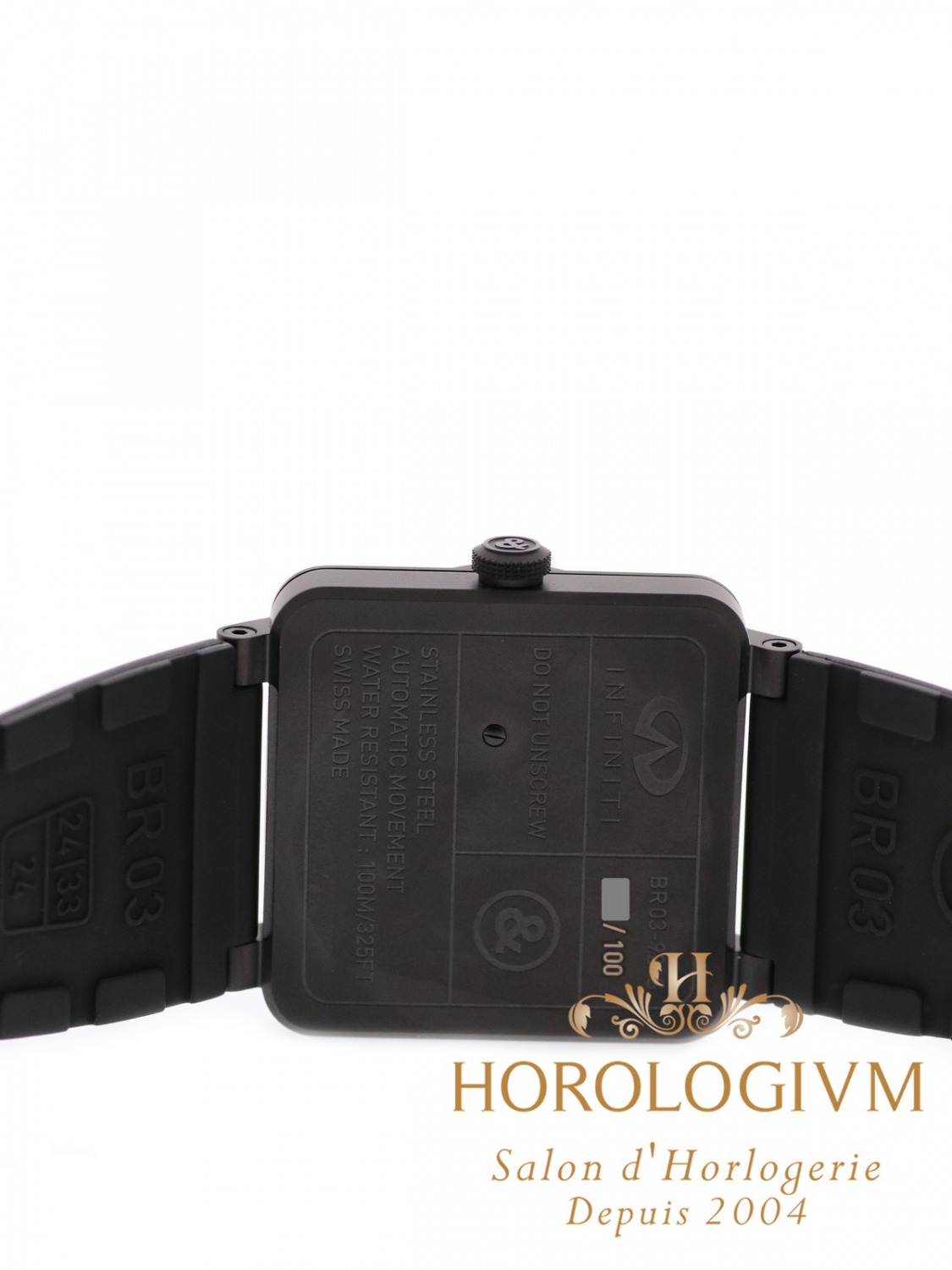 Bell & Ross BR03-92-S Infiniti Limited 100 pcs watch, matte black