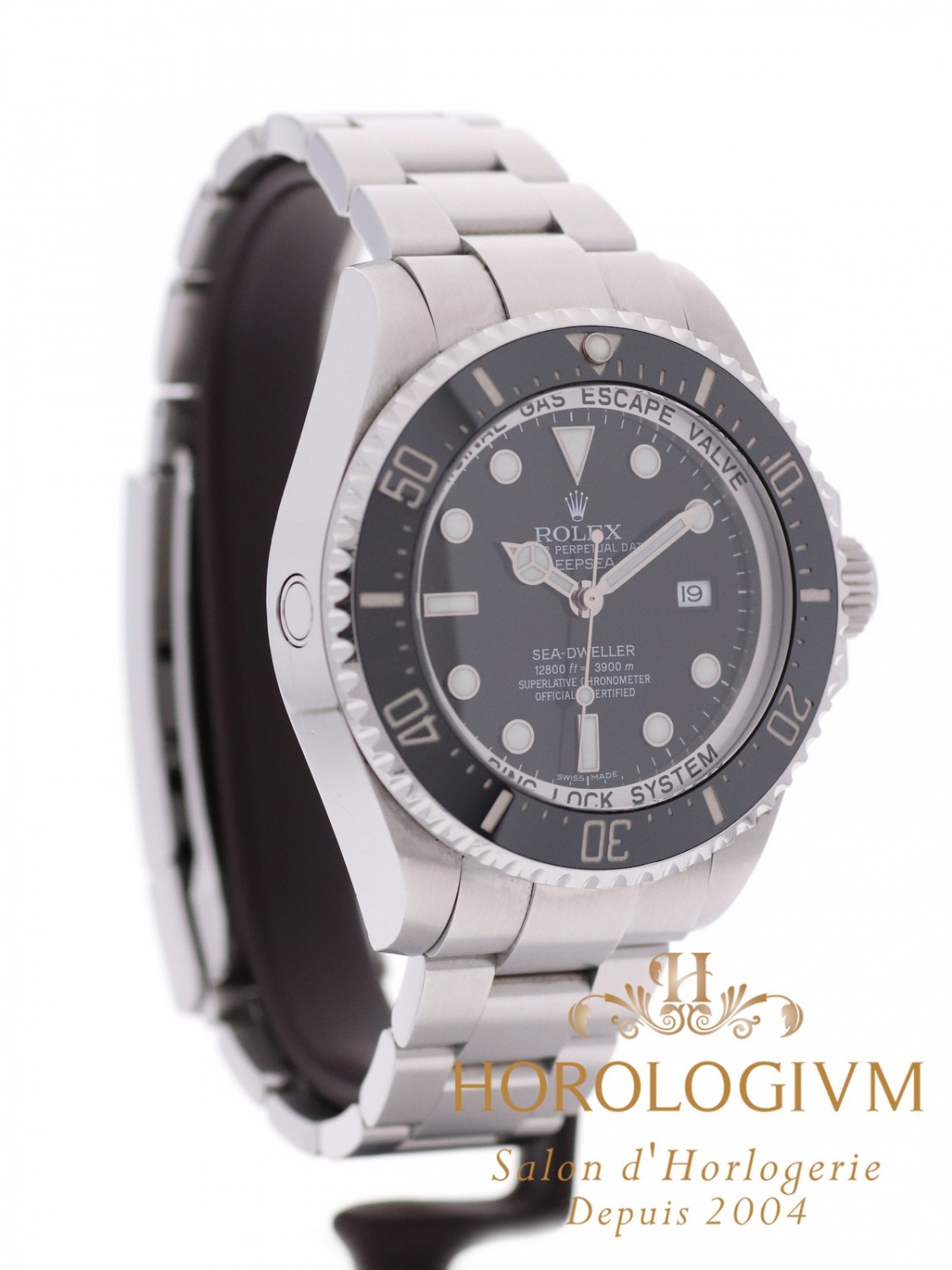 Rolex Sea-Dweller Deepsea 44MM watch, silver (case) and black (bezel)