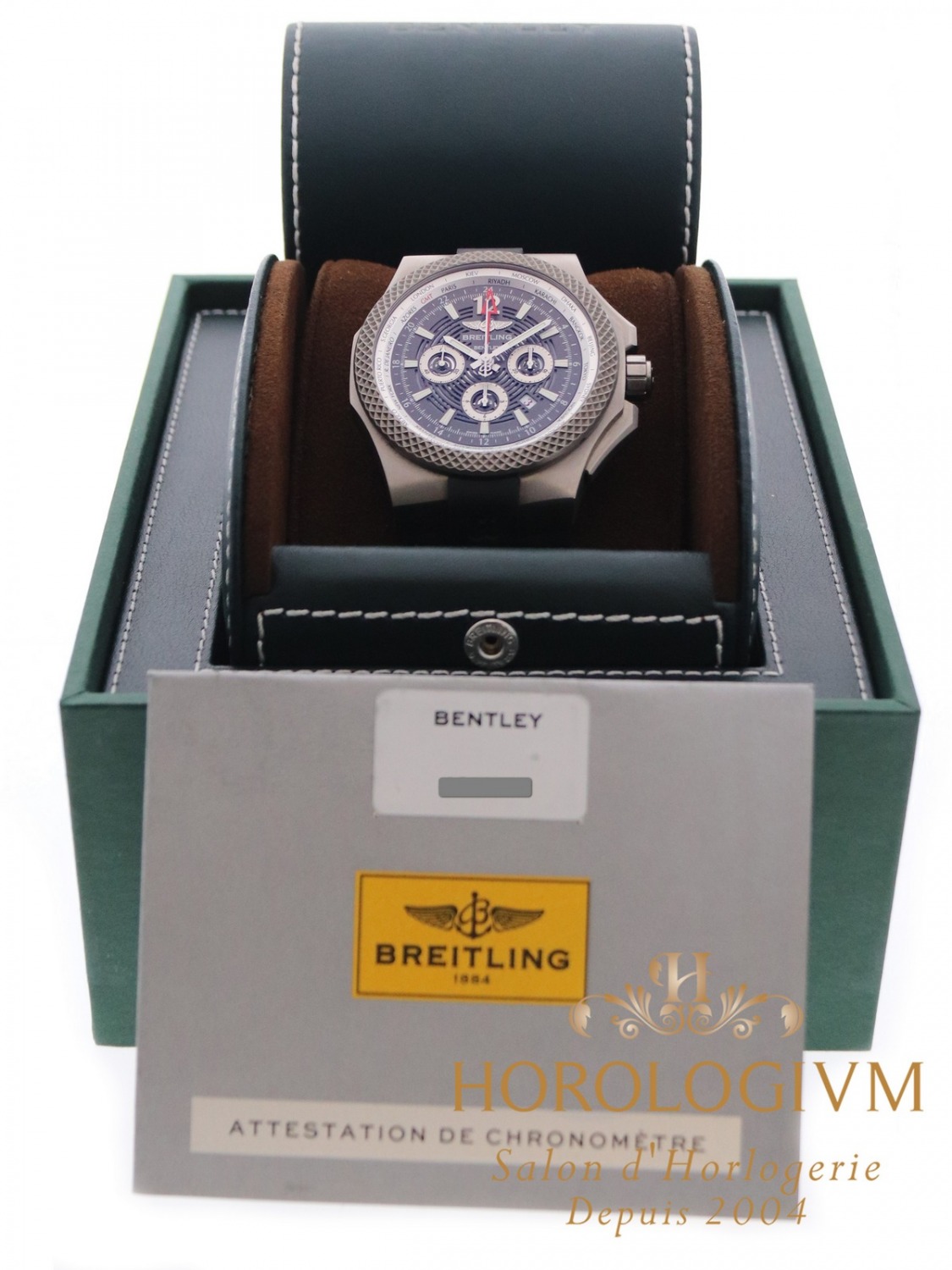 Breitling Bentley GMT Light Body B04 watch, brushed grey