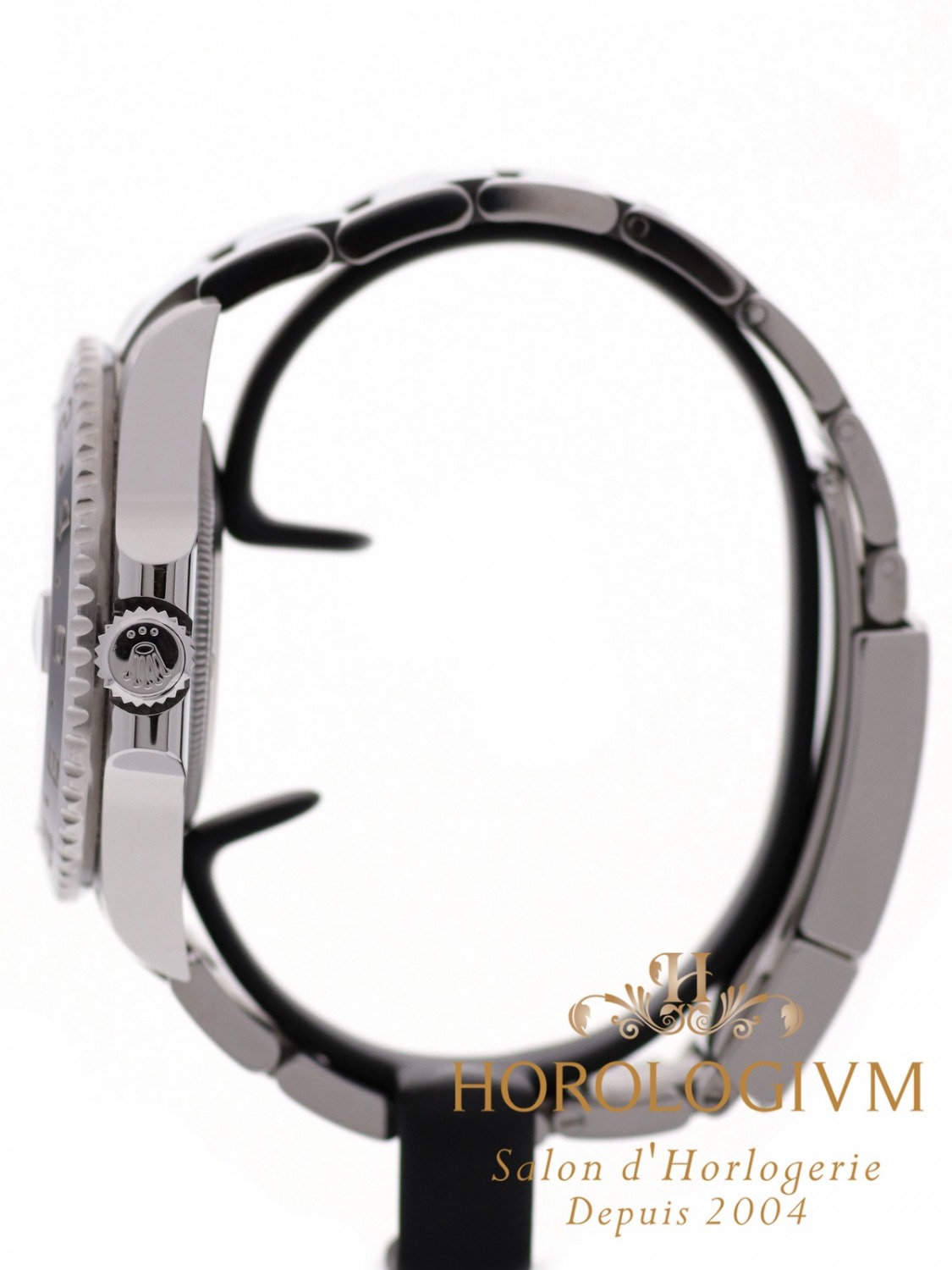 Rolex GMT Master II “random serial” watch, silver (case) and black (bezel)
