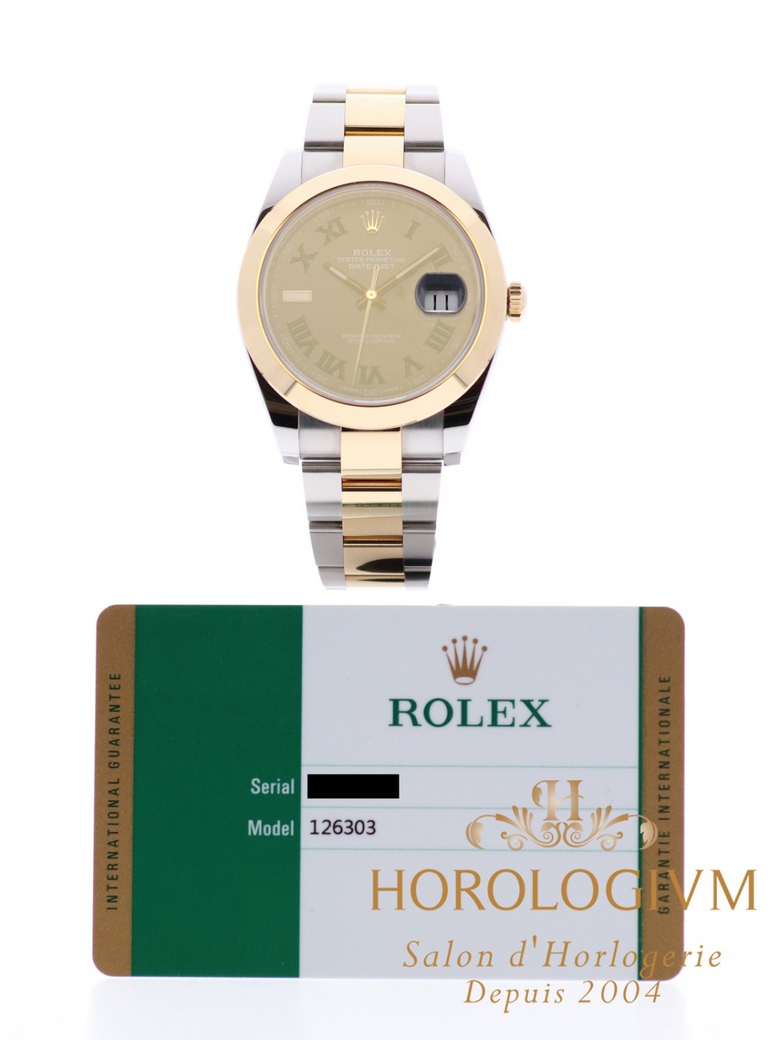 Rolex Datejust II Two-Tone 41 MM “Wimbledon Dial” two-tone (bi-colored) yellow gold and silver