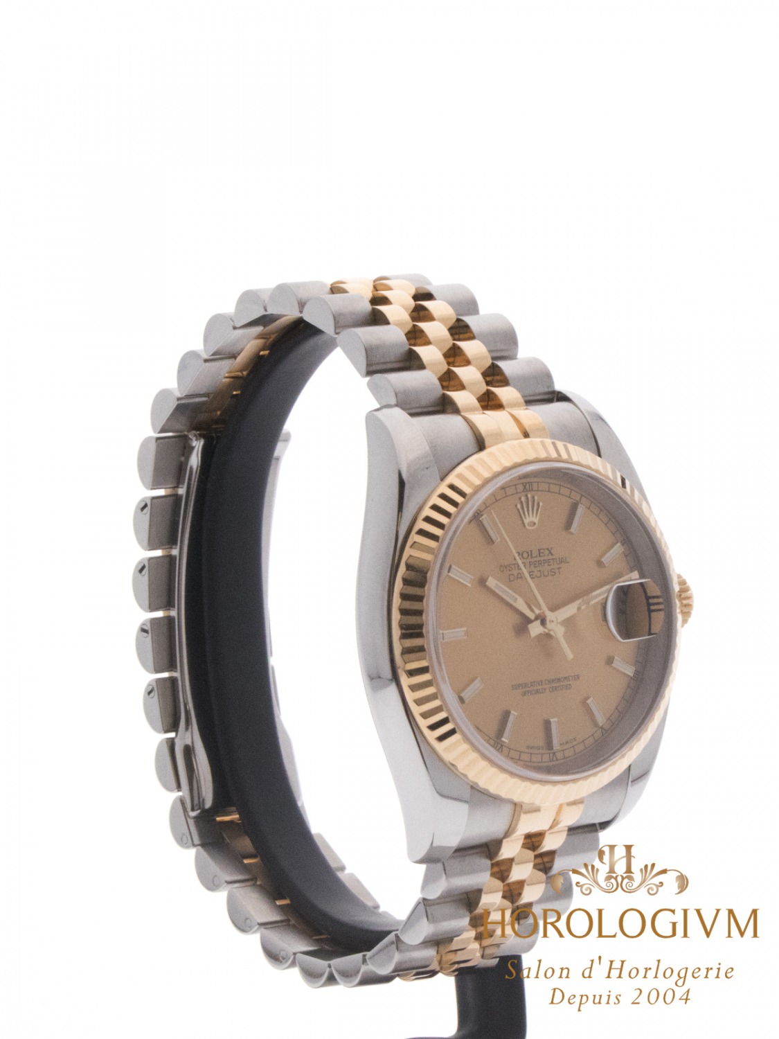 Rolex Datejust TWO-TONE 36MM “Champagne Dial” ref. 116233 watch, two-tone (bi-colored) silver and yellow gold