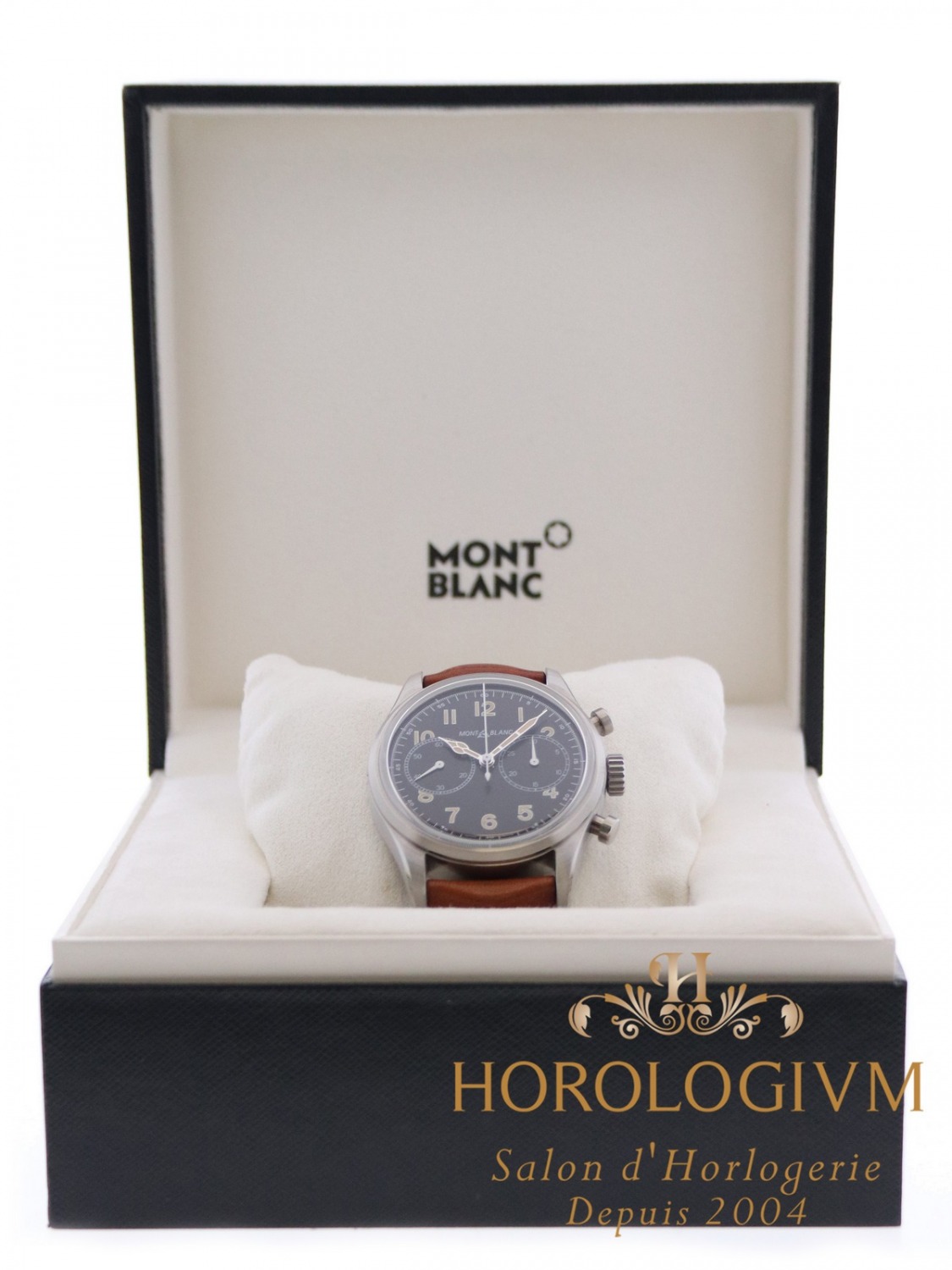 Montblanc 1858 Automatic Chronograph 42MM watch, silver