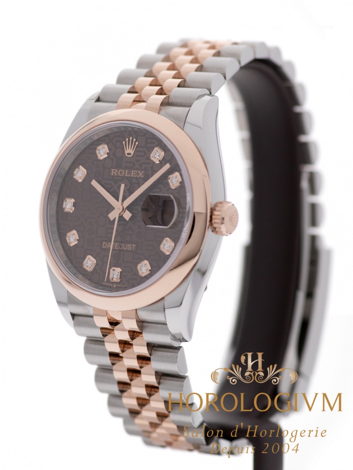 Rolex Datejust Two-Tone 36MM Ref. 126201 watch, two-tone (bi-colored) silver and rose gold